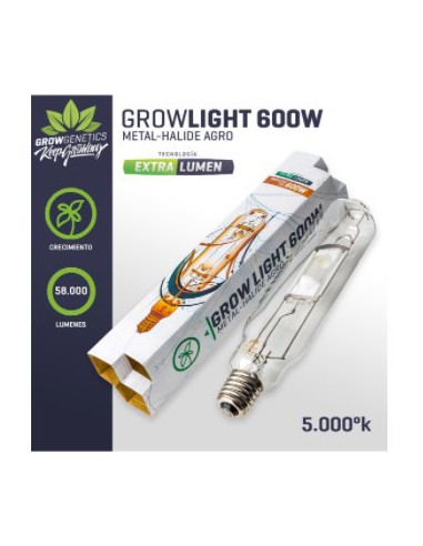 Ampolleta Haluro Metal 600W Extra Lumen - Grow Genetics