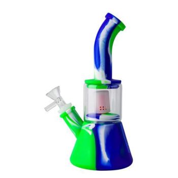 Bong Silicona - Vidrio - Quemador - BY ZF