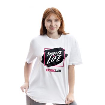 WHITE SHIRT SMOKER LIFE XXL-BONGLAB