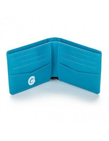 TEXTURED LEATHER BLUE WALLET-COOKIES