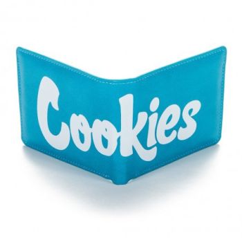 TEXTURED LEATHER BLUE WALLET-COOKIES
