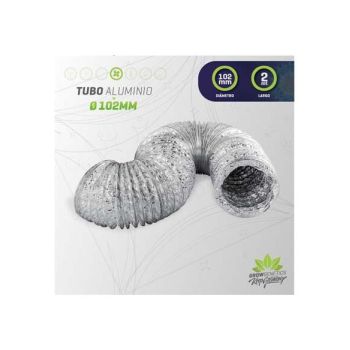 Tubo Aluminio Flexible 102mm x 2mt - Grow Genetics
