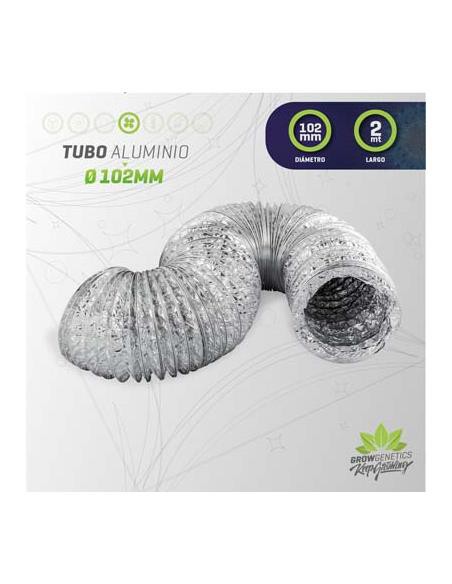 Tubo Aluminio Flexible 102mm x 2mt - Grow Genetics