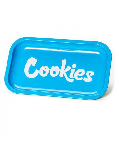 METAL ROLLING TRAY BLUE MEDIUM-COOKIES