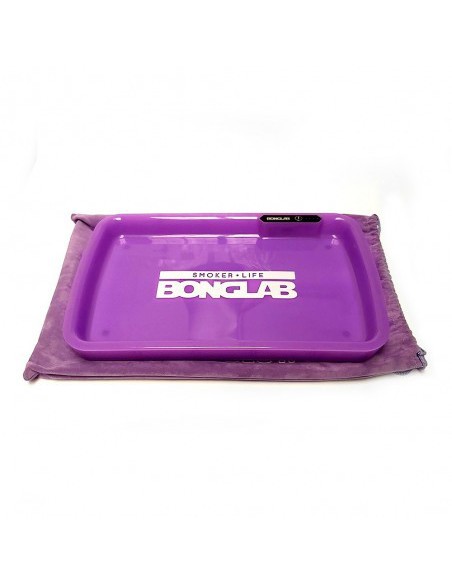 NEON TRAY BANDEJA ENROLADO LED MORADA-BONGLAB