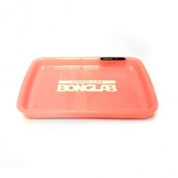NEON TRAY BANDEJA ENROLADO LED ROSADA-BONGLAB
