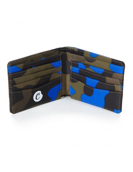 NYLON BILLFOLD BLUE CAMO WALLET-COOKIES