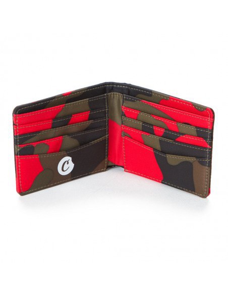 NYLON BILLFOLD RED CAMO WALLET-COOKIES