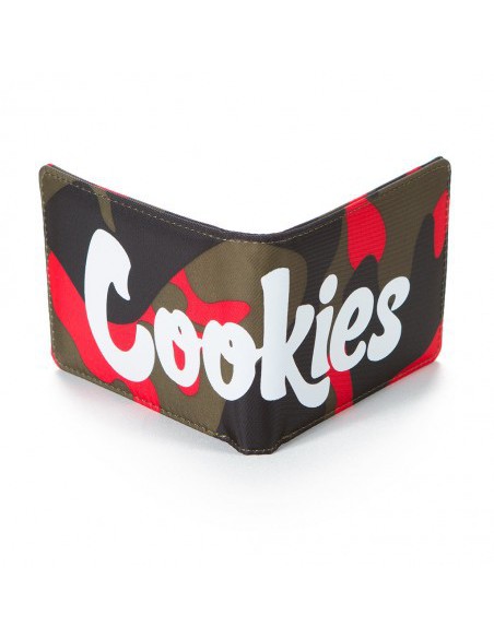 NYLON BILLFOLD RED CAMO WALLET-COOKIES