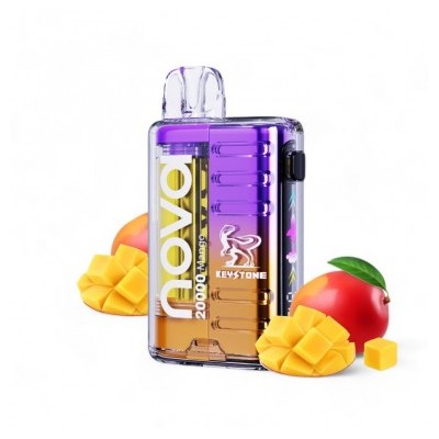 VAPORIZADOR DESECHABLE NOVA 20000 ZERO MANGO-KEYSTONE