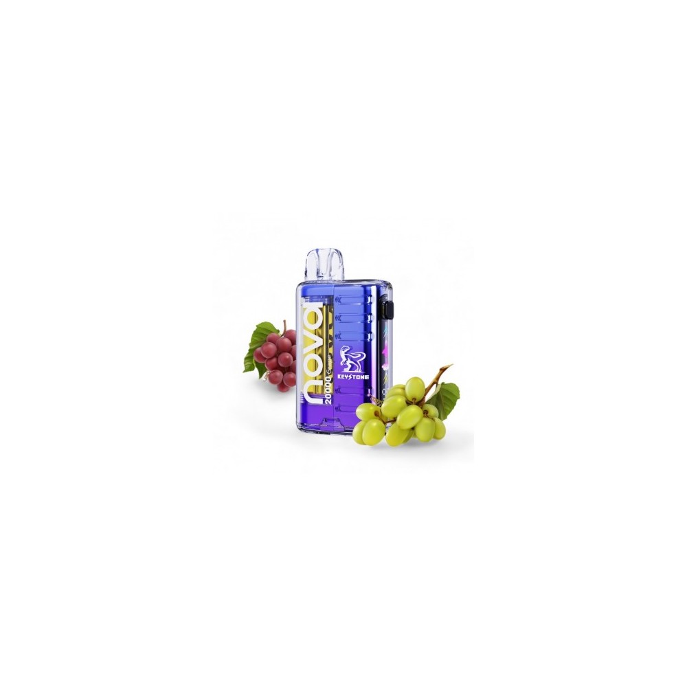 VAPORIZADOR DESECHABLE NOVA 20000 ZERO GRAPE-KEYSTONE