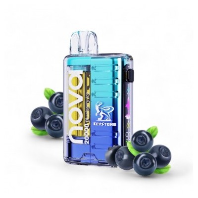 VAPORIZADOR DESECHABLE NOVA 20000 ZERO BLUEBERRY ICE-KEYSTONE