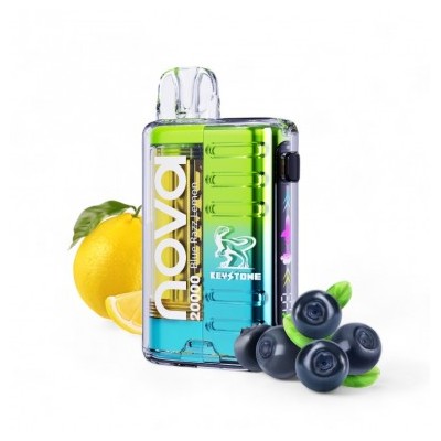 VAPORIZADOR DESECHABLE NOVA 20000 ZERO BLUE RAZZ-KEYSTONE