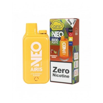 VAPORIZADOR AIRIS NEO P8000 STRAWBERRY BANANA 5%-VAPORIZADOR AIRISTECH