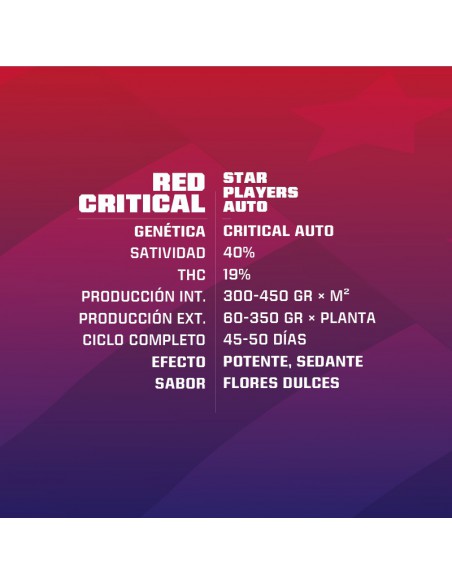 Red Critical Auto X2 - Bsf Seeds