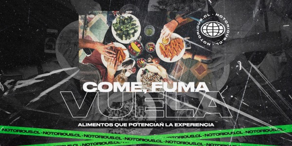 Come, fuma y vuela: alimentos que potencian la experiencia